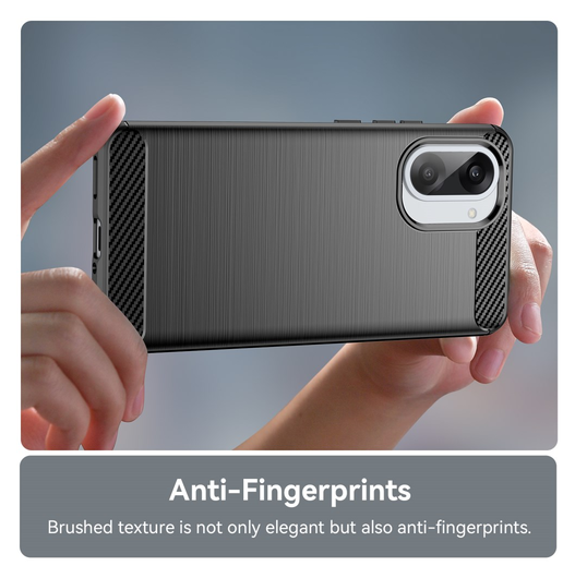 OnePlus Nord CE 5 Hoesje Geborsteld TPU Flexibele Back Cover Zwart afbeelding 6