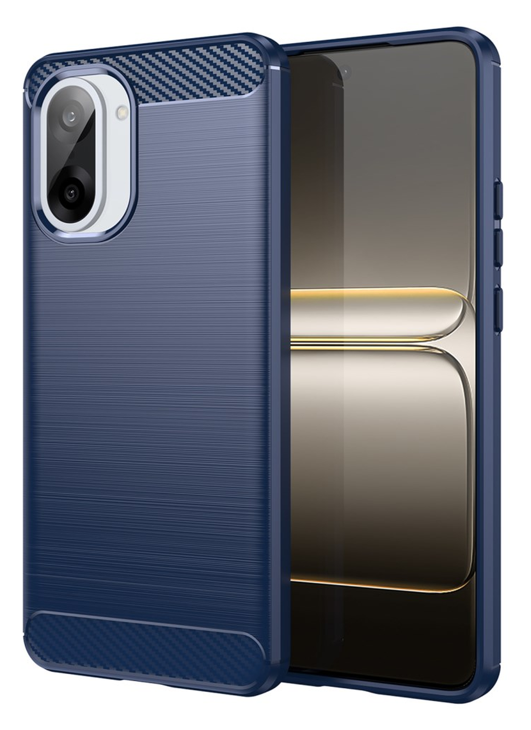 OnePlus Nord CE 5 Hoesje Geborsteld TPU Flexibele Back Cover Blauw afbeelding 1