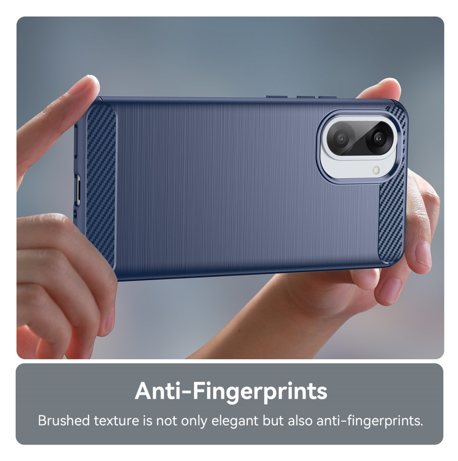OnePlus Nord CE 5 Hoesje Geborsteld TPU Flexibele Back Cover Blauw afbeelding 6