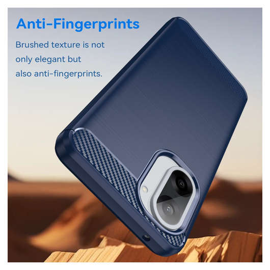 OnePlus Nord CE 5 Hoesje Geborsteld TPU Flexibele Back Cover Blauw afbeelding 4