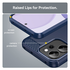Oppo Reno 14 F Hoesje Geborsteld TPU Flexibele Back Cover Blauw afbeelding 7