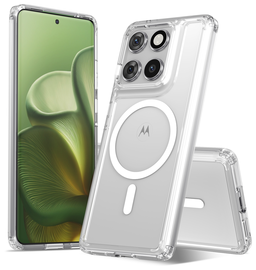 Motorola Edge 60 Hoesje Hard Back Cover met MagSafe Transparant afbeelding