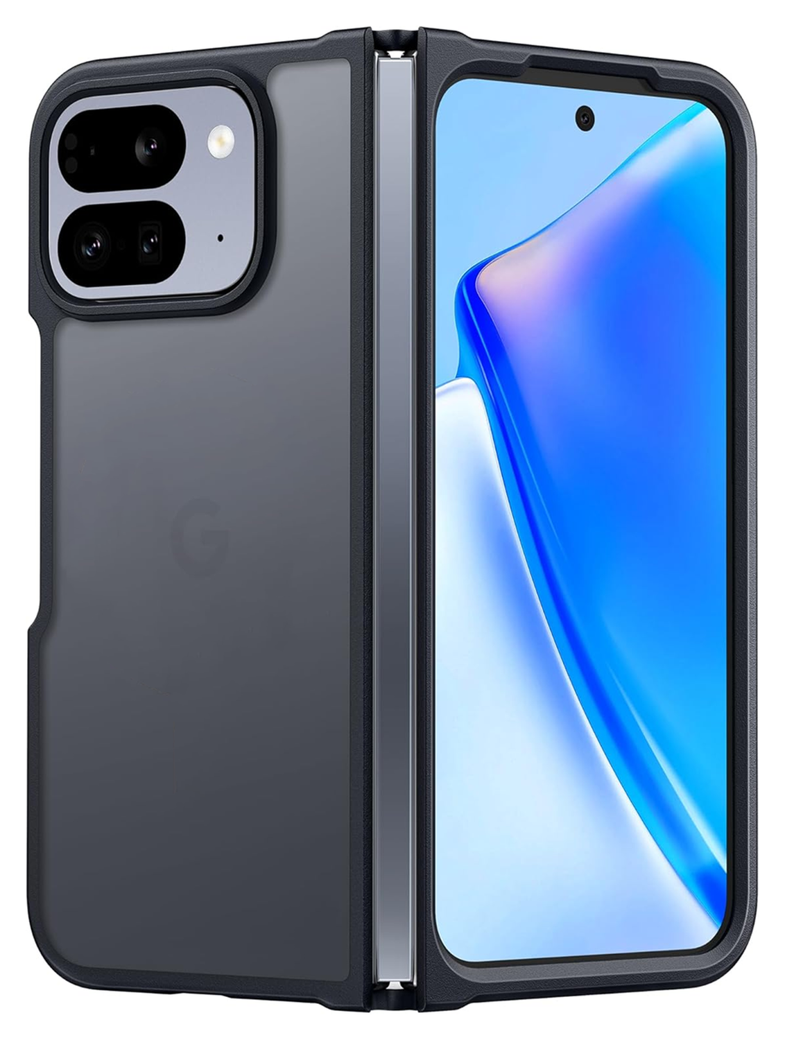 Google Pixel 10 Pro Fold Hoesje Back Cover Matte Zwart afbeelding 1