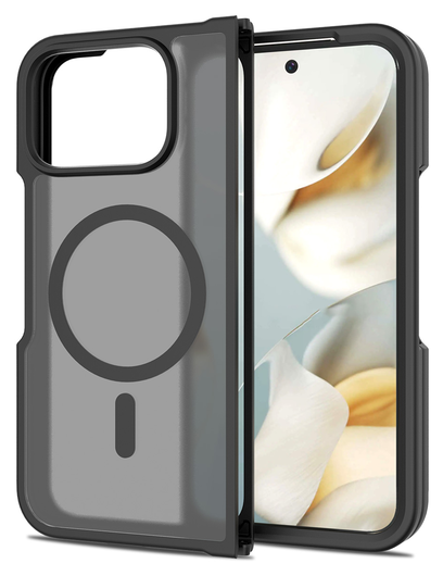 Google Pixel 10 Pro Fold Hoesje MagSafe Back Cover PixelSnap Matte Zwart afbeelding 1