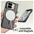 Google Pixel 10 Pro Fold Hoesje MagSafe Back Cover PixelSnap Matte Zwart afbeelding 2