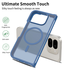 Google Pixel 10 Pro Fold Hoesje MagSafe Back Cover PixelSnap Matte Blauw afbeelding 6