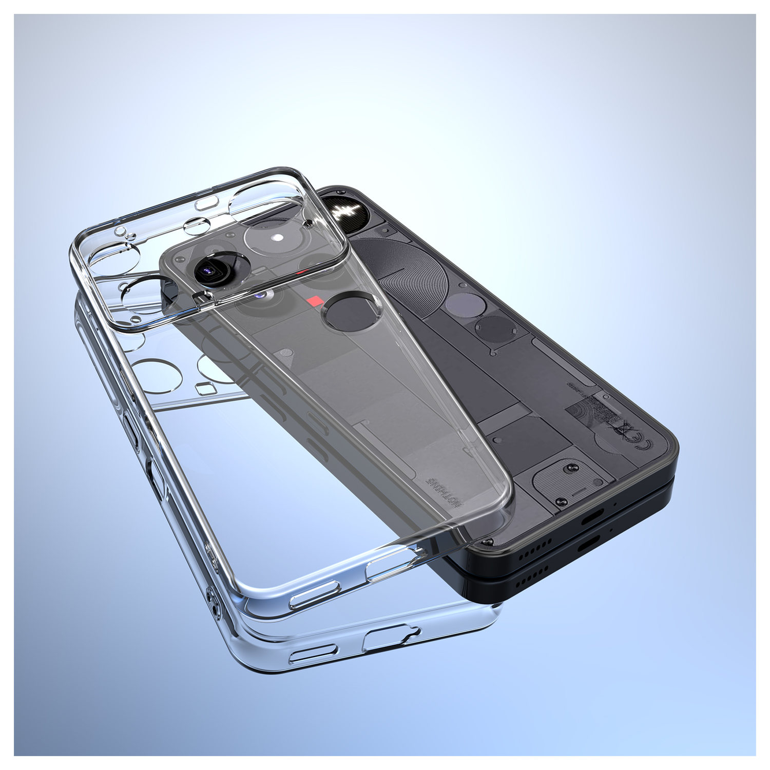 Nothing Phone (3) Hoesje Dun TPU Back Cover Transparant afbeelding 3