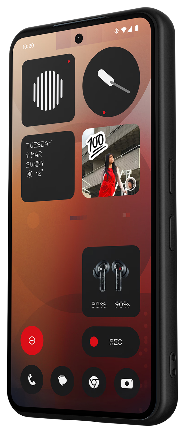 Nothing Phone (3) Hoesje Dun TPU Back Cover Matte Zwart afbeelding 5