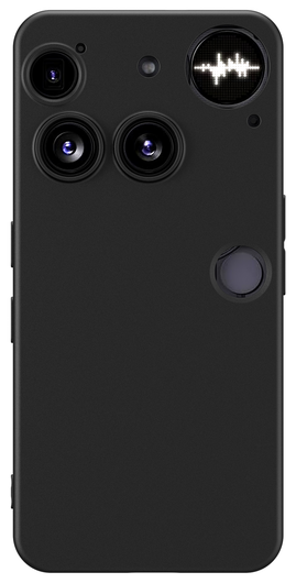 Nothing Phone (3) Hoesje Dun TPU Back Cover Matte Zwart afbeelding 3