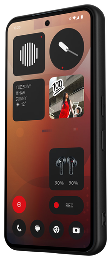 Nothing Phone (3) Hoesje Dun TPU Back Cover Matte Zwart afbeelding 5