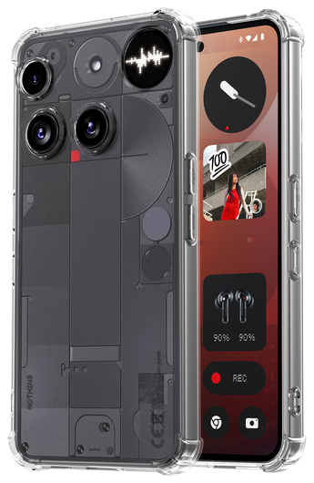 Nothing Phone (3) Hoesje Schokbestendig en Dun TPU Back Cover Transparant afbeelding 2