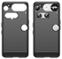 Nothing Phone (3) Hoesje Geborsteld TPU Flexibele Back Cover Zwart afbeelding 2