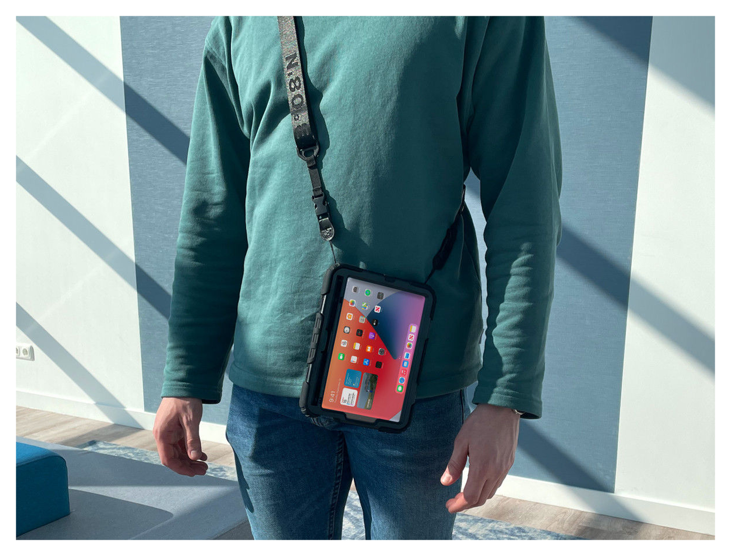 Xiaomi Redmi Pad 2 Hoes met Screen Protector en Handriem Zwart afbeelding 15