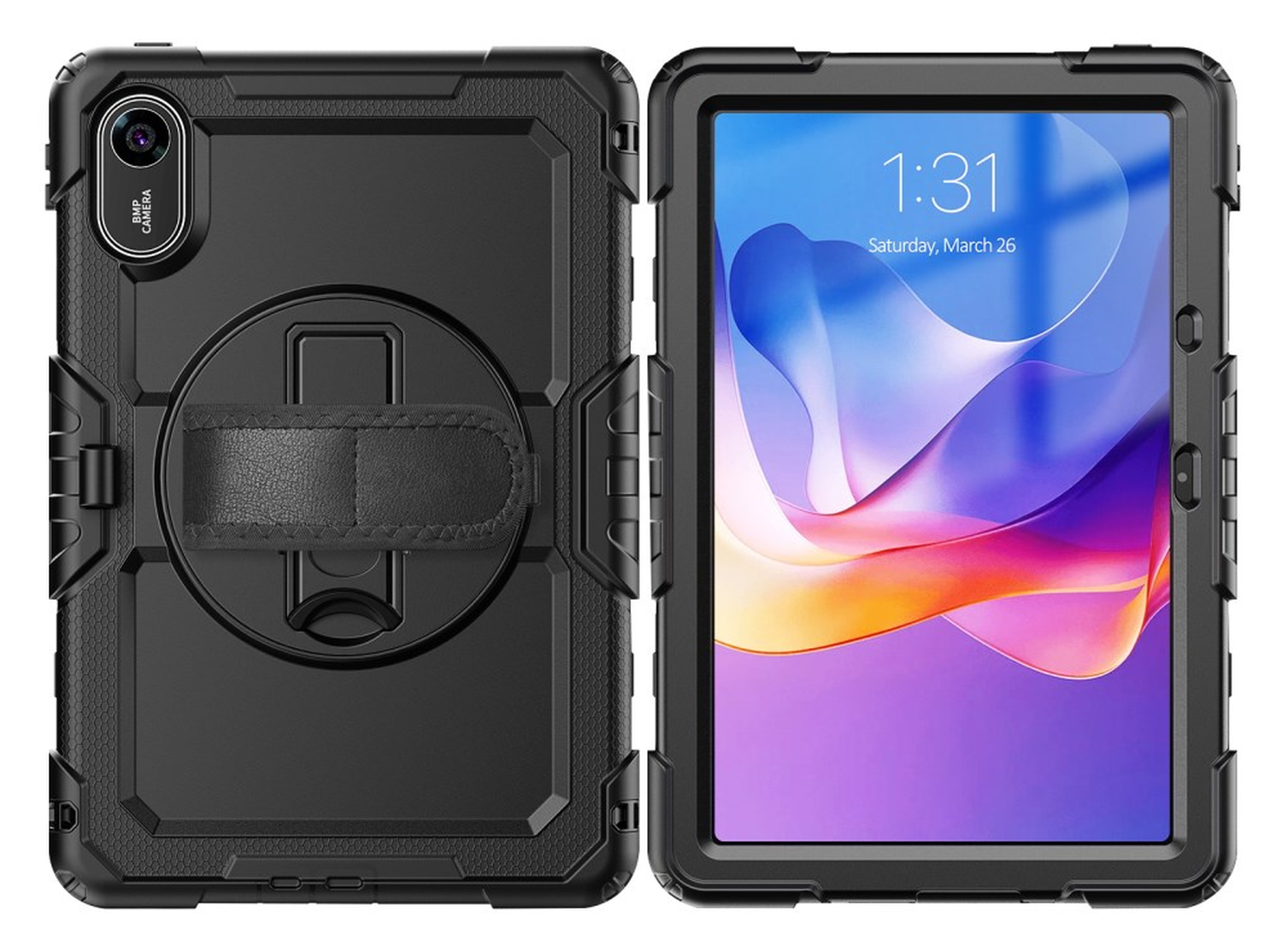 Xiaomi Redmi Pad 2 Hoes met Screen Protector en Handriem Zwart afbeelding 16