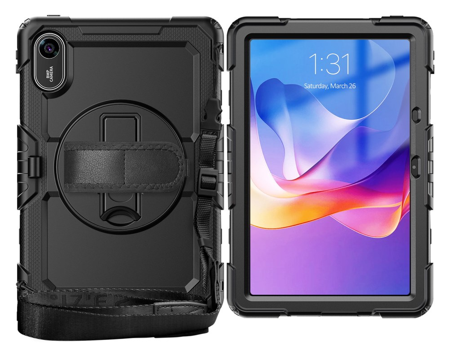 Xiaomi Redmi Pad 2 Hoes met Screen Protector en Handriem Zwart afbeelding 17