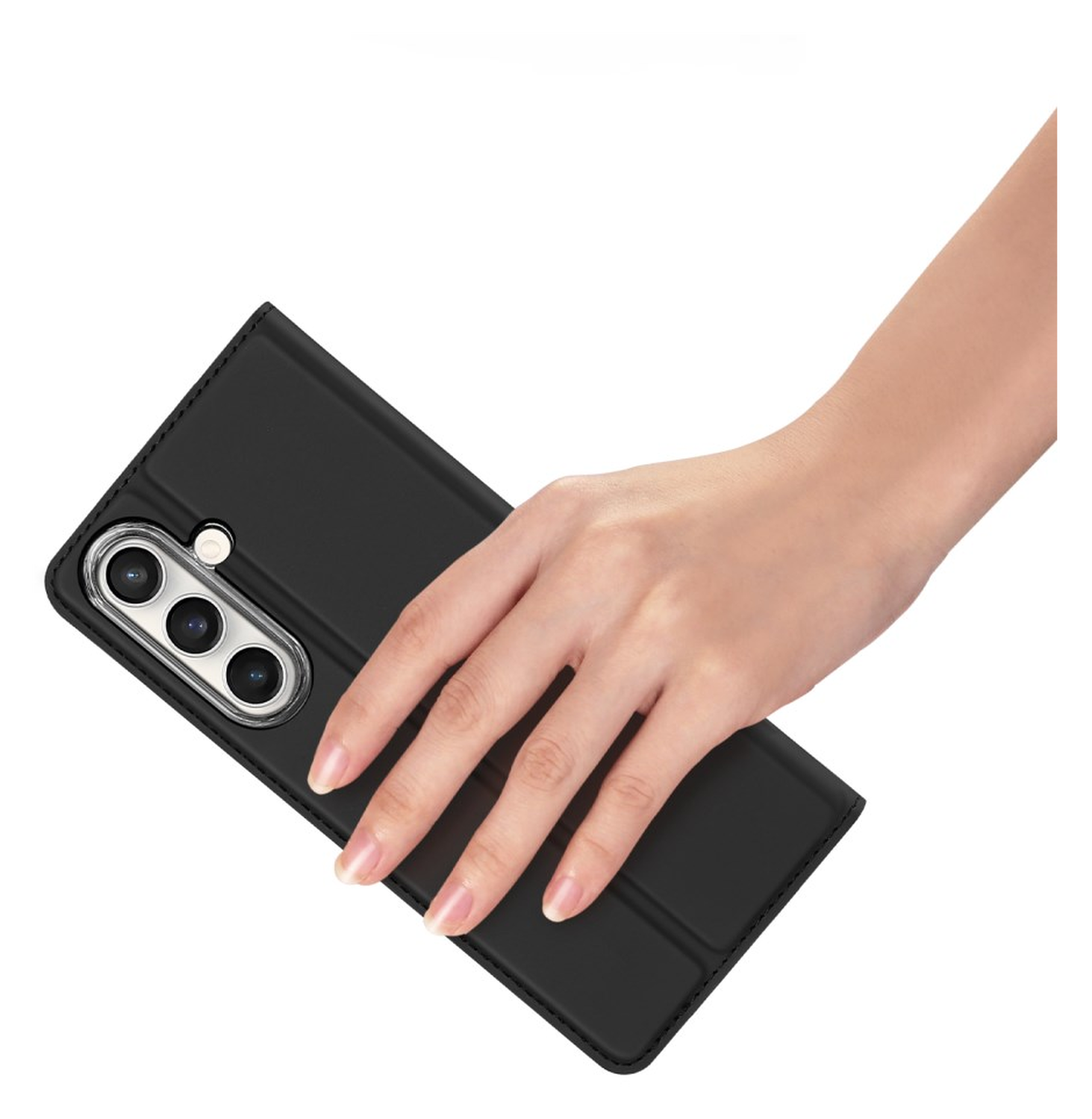 Dux Ducis Skin Pro Samsung Galaxy S25 FE Hoesje Portemonnee Book Case Zwart afbeelding 7
