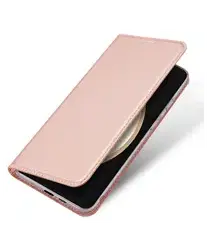Dux Ducis Skin Pro Samsung Galaxy S25 FE Hoesje Portemonnee Book Case Roze afbeelding