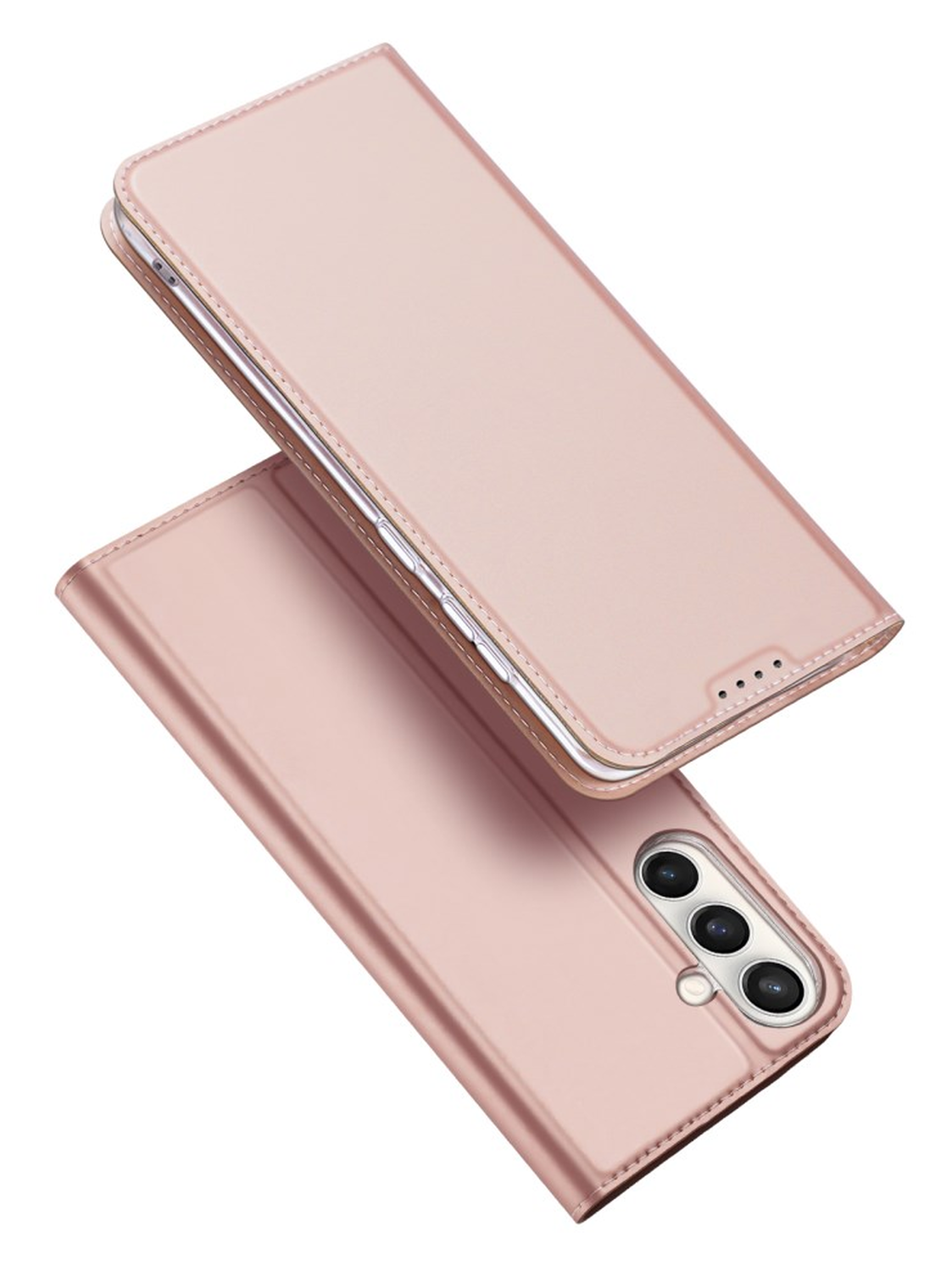Dux Ducis Skin Pro Samsung Galaxy S25 FE Hoesje Portemonnee Book Case Roze afbeelding 1