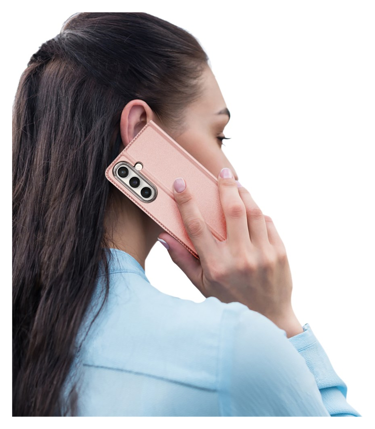 Dux Ducis Skin Pro Samsung Galaxy S25 FE Hoesje Portemonnee Book Case Roze afbeelding 9
