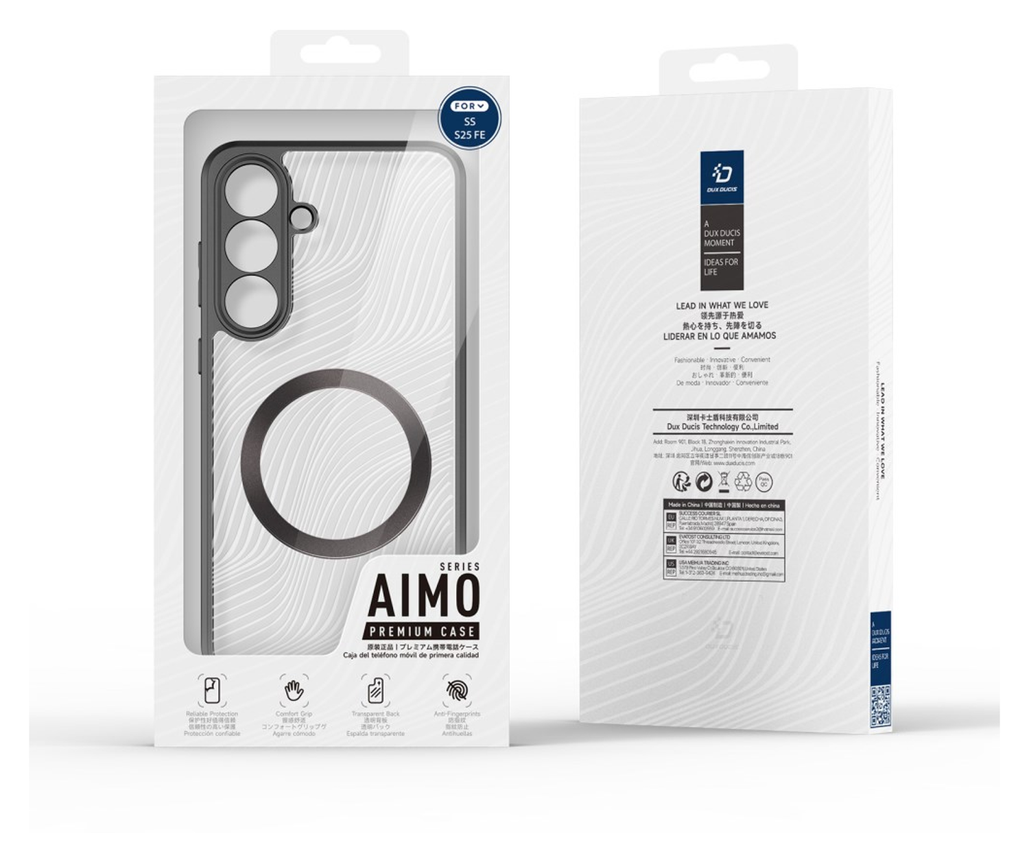 Dux Ducis Aimo Samsung Galaxy S25 FE Hoesje MagSafe Back Cover Zwart afbeelding 8