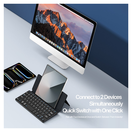Dux Ducis OK Mini Draadloos Bluetooth Toetsenbord Compact Zwart afbeelding 5