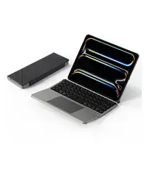 Dux Ducis OK Fold Draadloos Bluetooth Toetsenbord voor Tablet en Telefoon Zwart afbeelding