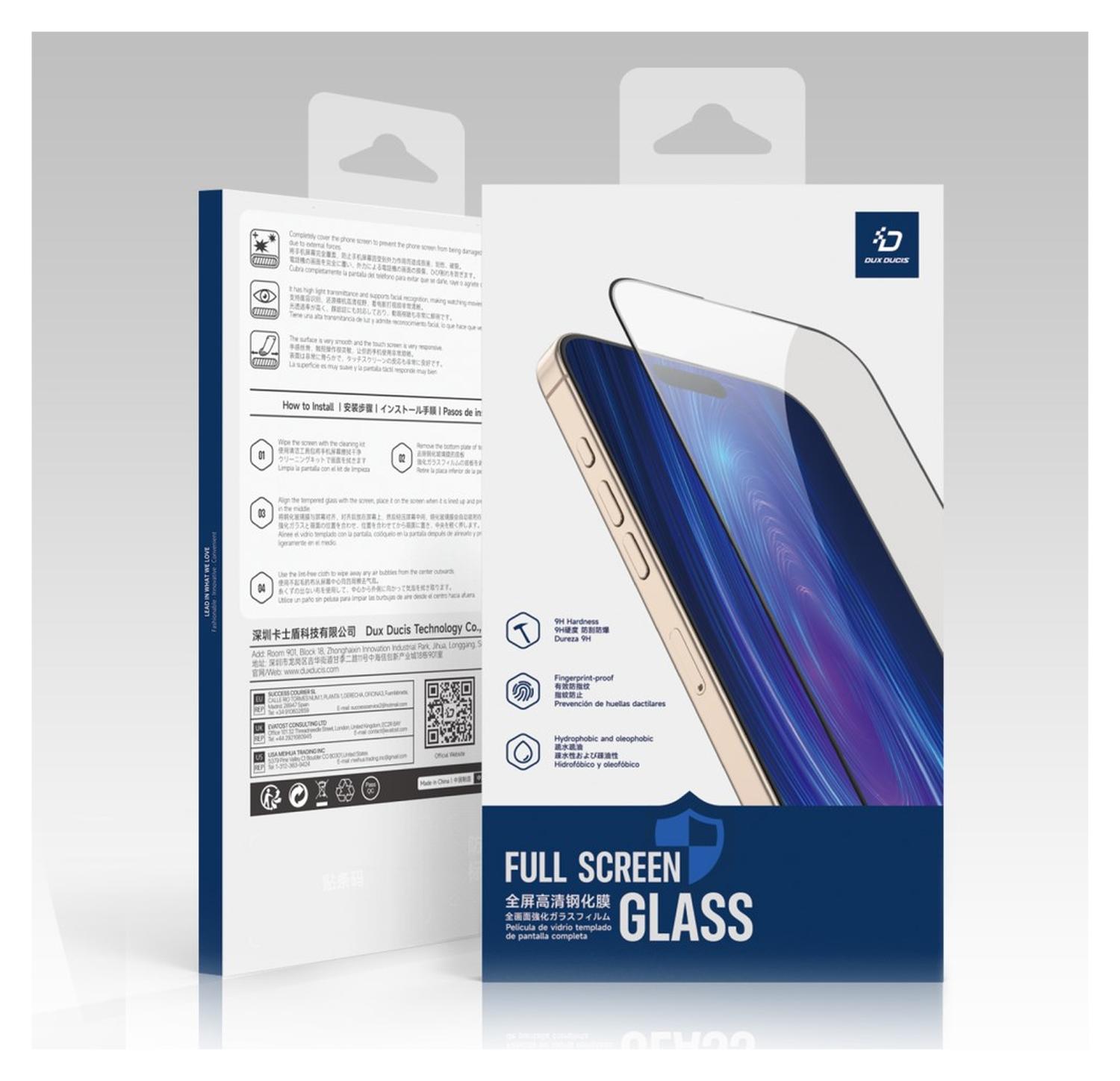 Dux Ducis Apple iPhone 17 Screen Protector 9H Tempered Glass afbeelding 7