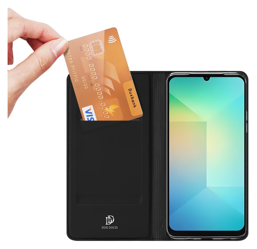 Dux Ducis Skin Pro Samsung Galaxy A07 Hoesje Portemonnee Book Case Zwart afbeelding 1