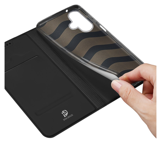 Dux Ducis Skin Pro Samsung Galaxy A07 Hoesje Portemonnee Book Case Zwart afbeelding 8