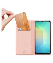 Dux Ducis Skin Pro Samsung Galaxy A07 Hoesje Portemonnee Book Case Roze afbeelding