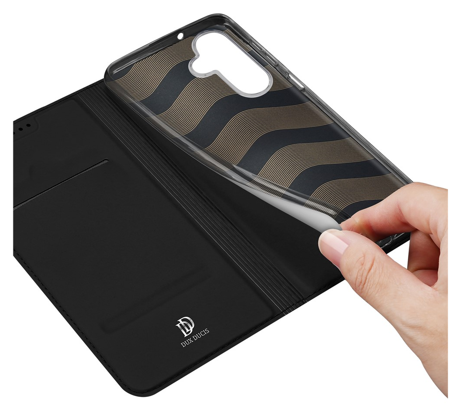 Dux Ducis Skin Pro Samsung Galaxy A17 Hoesje Portemonnee Book Case Zwart afbeelding 7