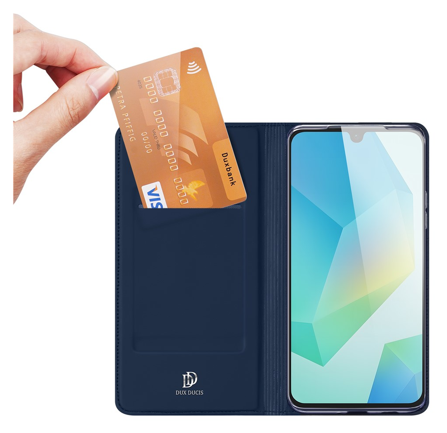 Dux Ducis Skin Pro Samsung Galaxy A17 Hoesje Portemonnee Book Case Blauw afbeelding 2