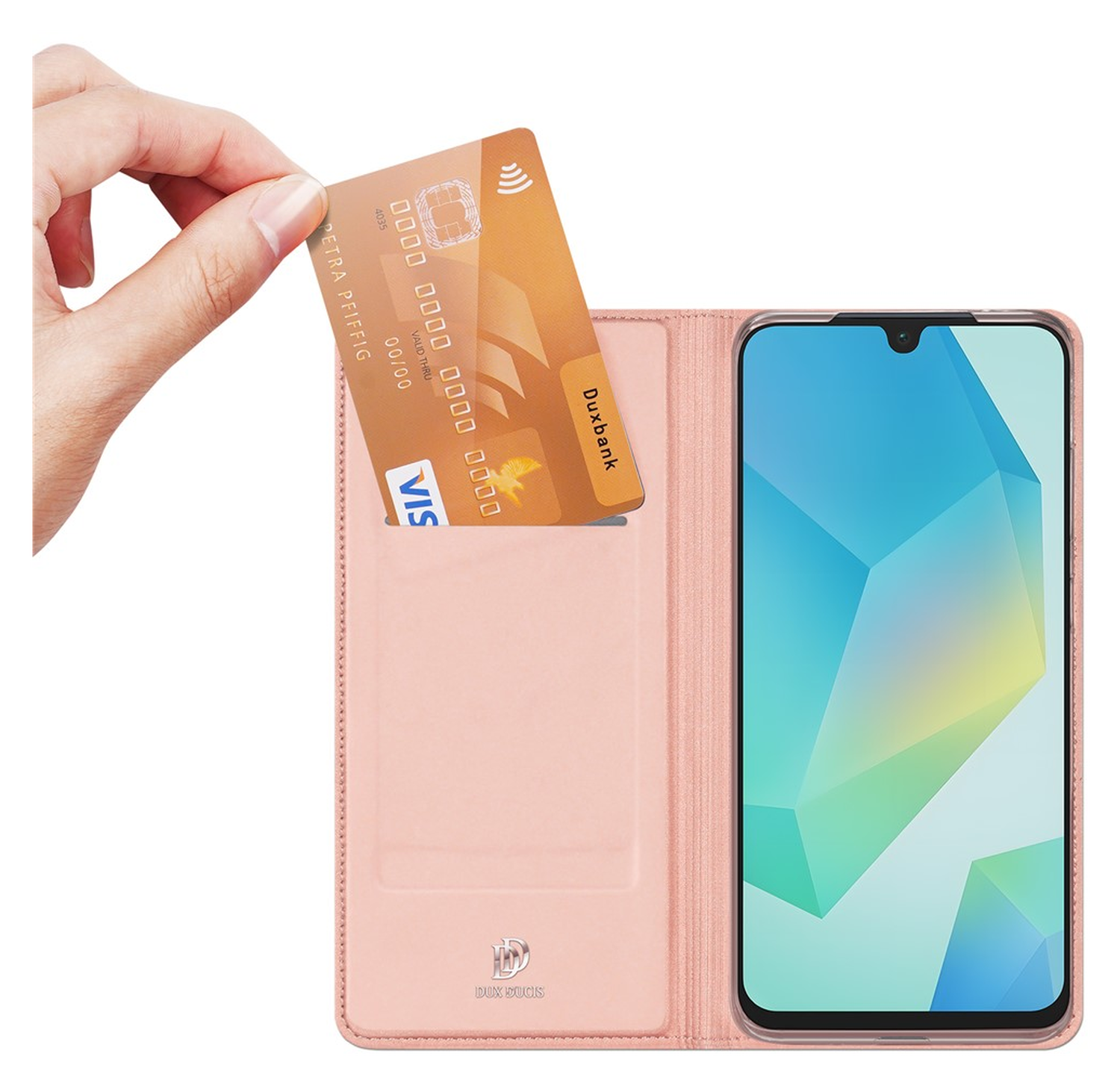 Dux Ducis Skin Pro Samsung Galaxy A17 Hoesje Portemonnee Book Case Roze afbeelding 7