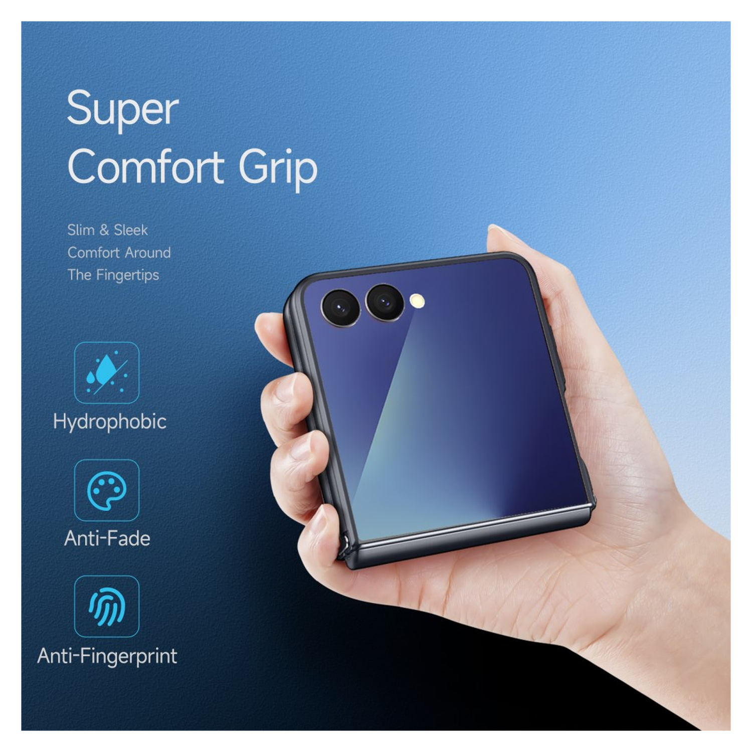 Dux Ducis Aimo Raam Samsung Galaxy Z Flip 7 Hoesje MagSafe Back Cover Zwart afbeelding 4