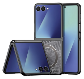 Dux Ducis Aimo Raam Samsung Galaxy Z Flip 7 Hoesje MagSafe Back Cover Zwart afbeelding