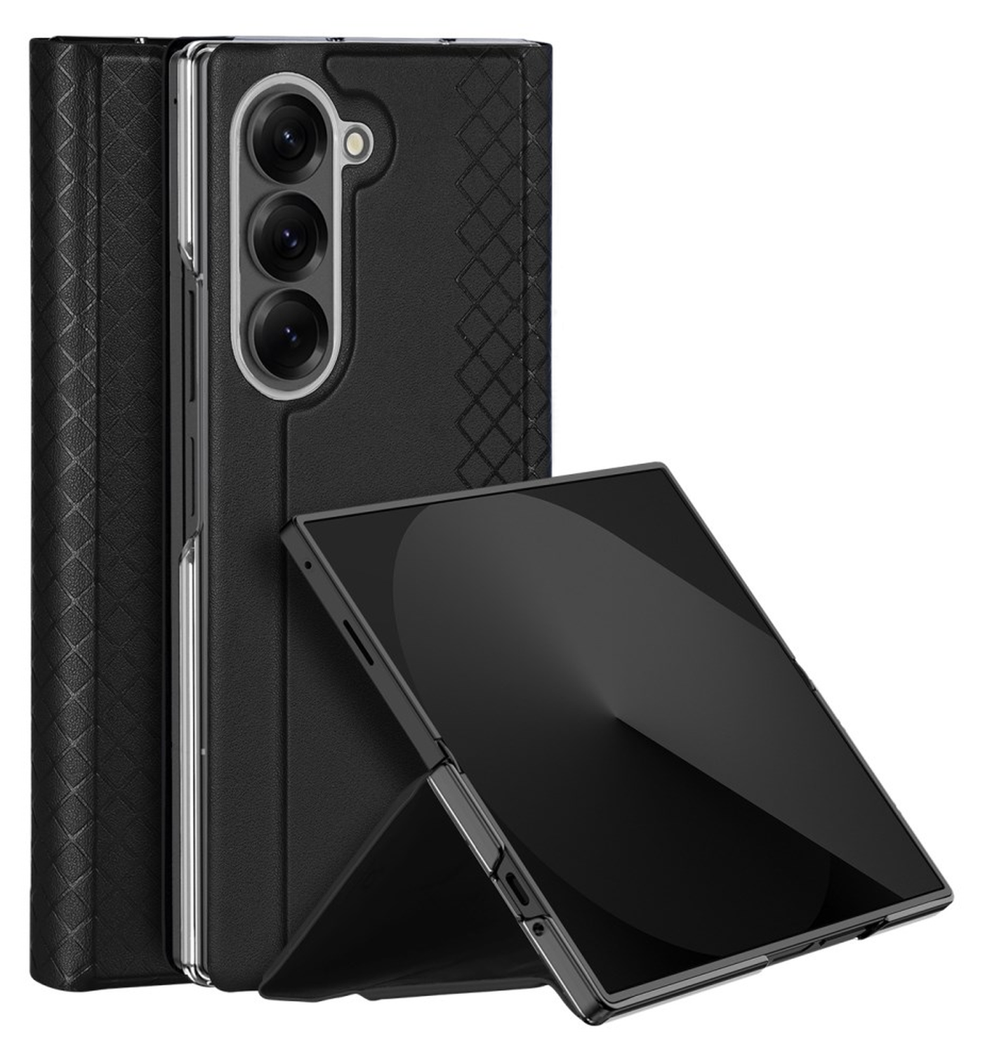 Dux Ducis Bril Samsung Galaxy Z Fold 7 Hoesje Back Cover Zwart afbeelding 1