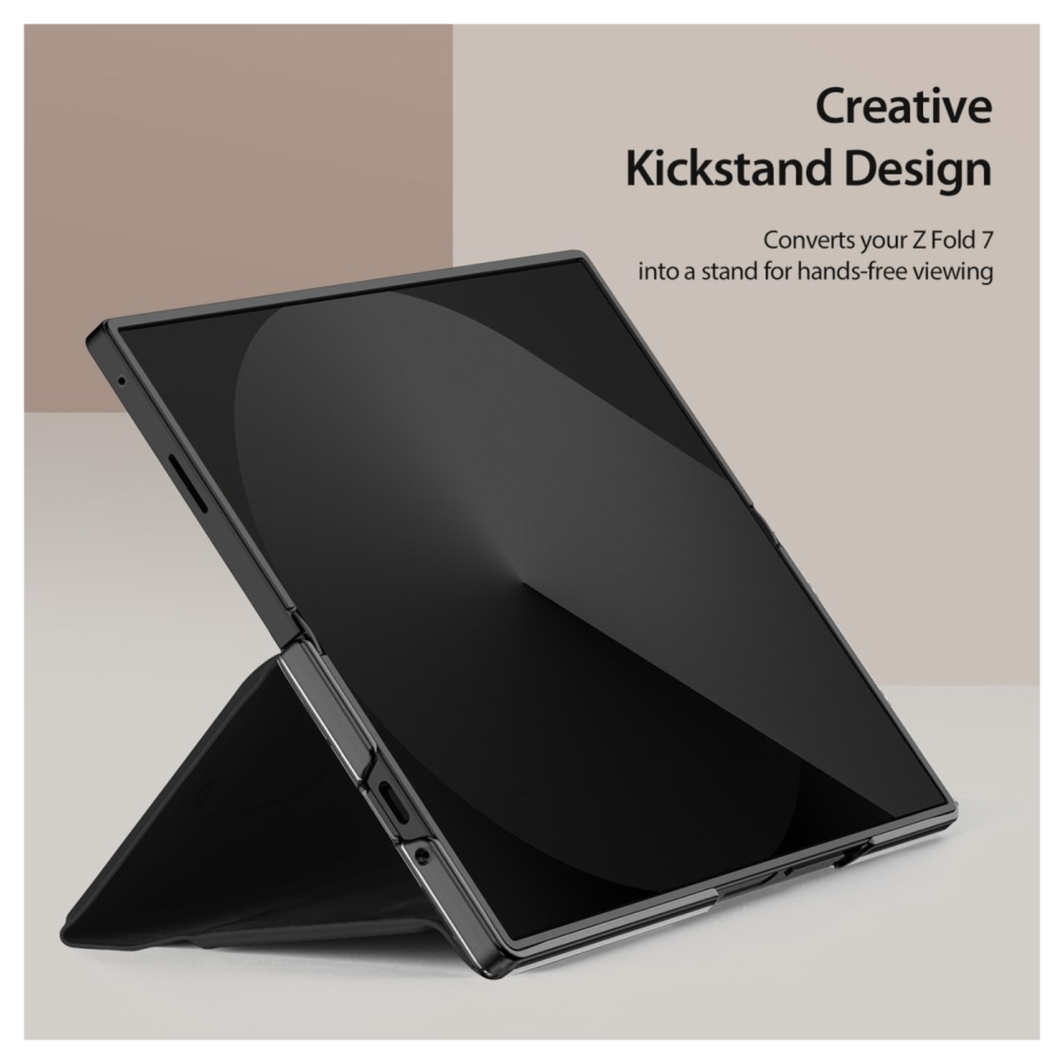 Dux Ducis Bril Samsung Galaxy Z Fold 7 Hoesje Back Cover Zwart afbeelding 4
