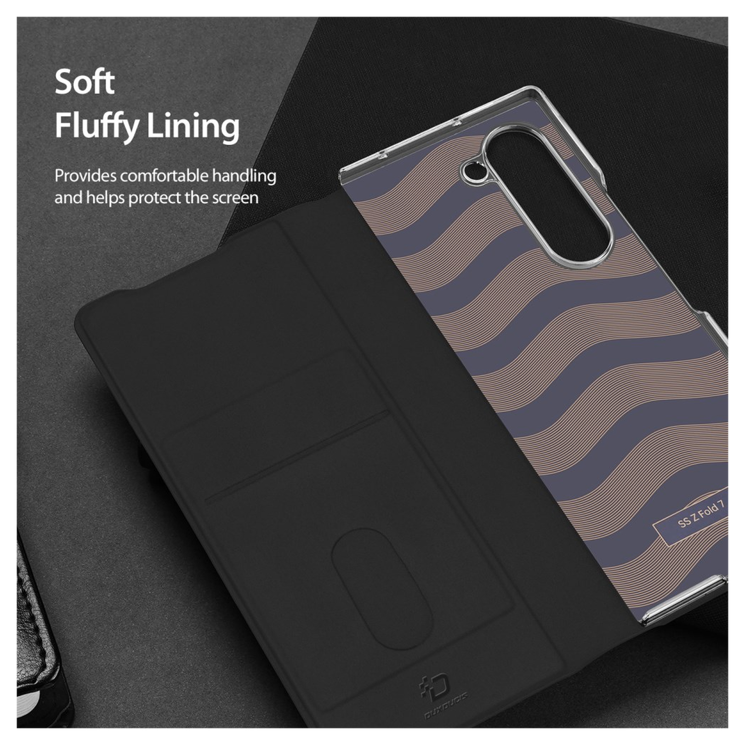 Dux Ducis Bril Samsung Galaxy Z Fold 7 Hoesje Back Cover Zwart afbeelding 7