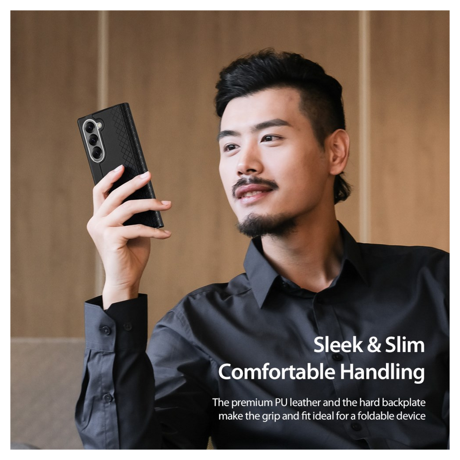 Dux Ducis Bril Samsung Galaxy Z Fold 7 Hoesje Back Cover Zwart afbeelding 8
