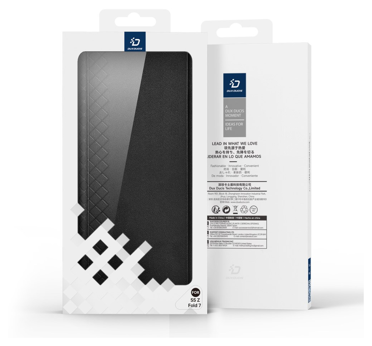 Dux Ducis Bril Samsung Galaxy Z Fold 7 Hoesje Back Cover Zwart afbeelding 11