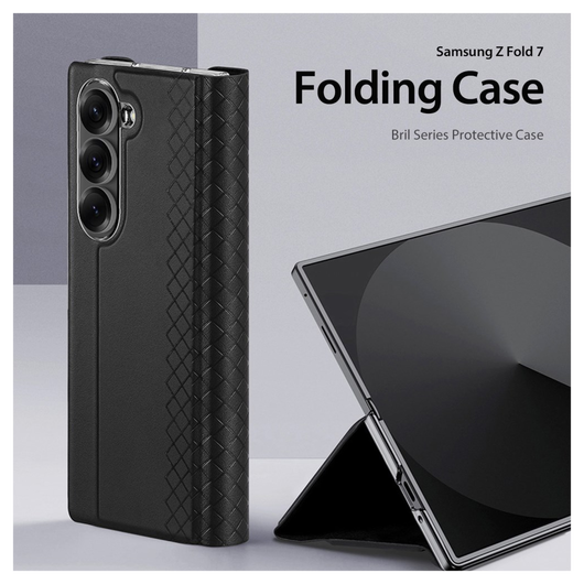 Dux Ducis Bril Samsung Galaxy Z Fold 7 Hoesje Back Cover Zwart afbeelding 3