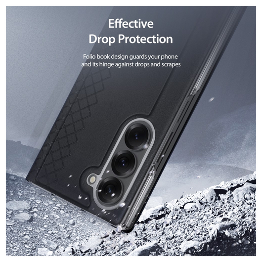 Dux Ducis Bril Samsung Galaxy Z Fold 7 Hoesje Back Cover Zwart afbeelding 6