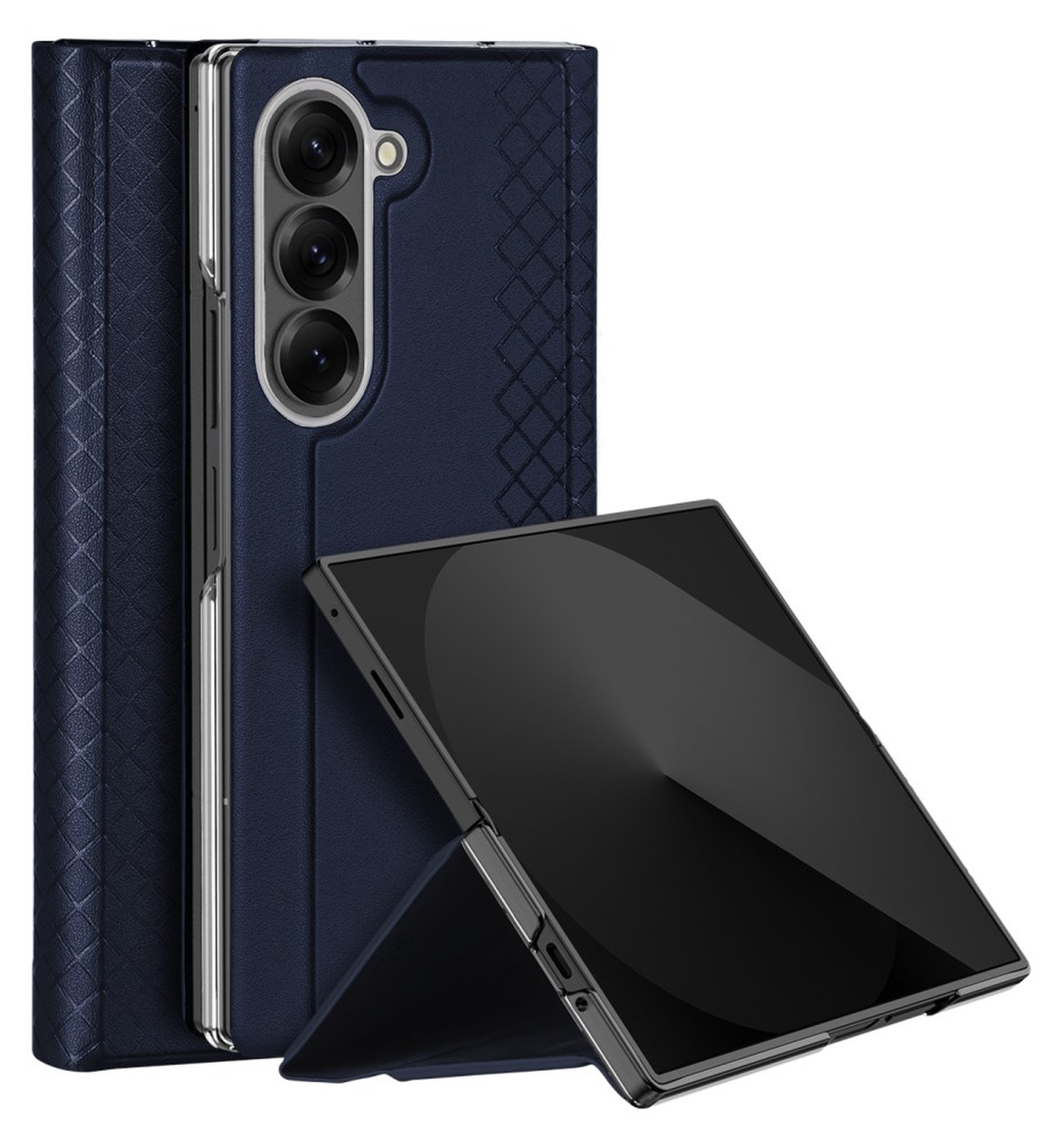Dux Ducis Bril Samsung Galaxy Z Fold 7 Hoesje Back Cover Blauw afbeelding 1
