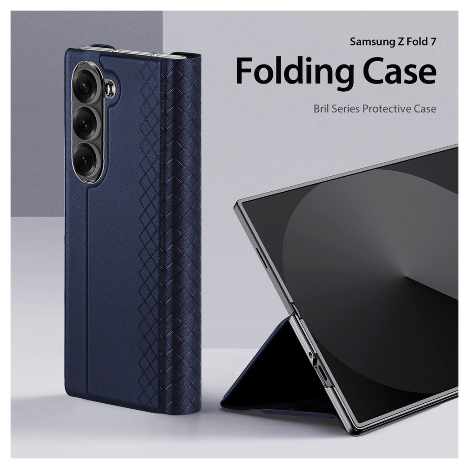 Dux Ducis Bril Samsung Galaxy Z Fold 7 Hoesje Back Cover Blauw afbeelding 3