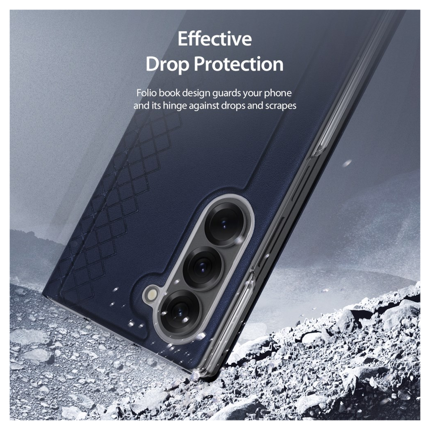 Dux Ducis Bril Samsung Galaxy Z Fold 7 Hoesje Back Cover Blauw afbeelding 4