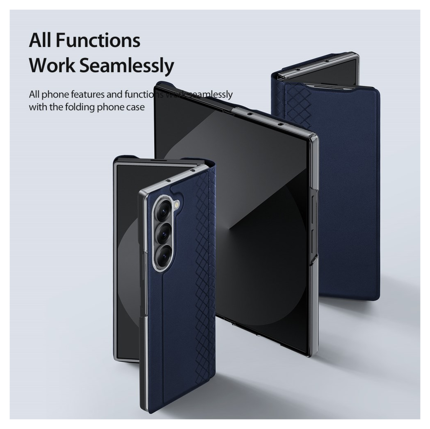 Dux Ducis Bril Samsung Galaxy Z Fold 7 Hoesje Back Cover Blauw afbeelding 7