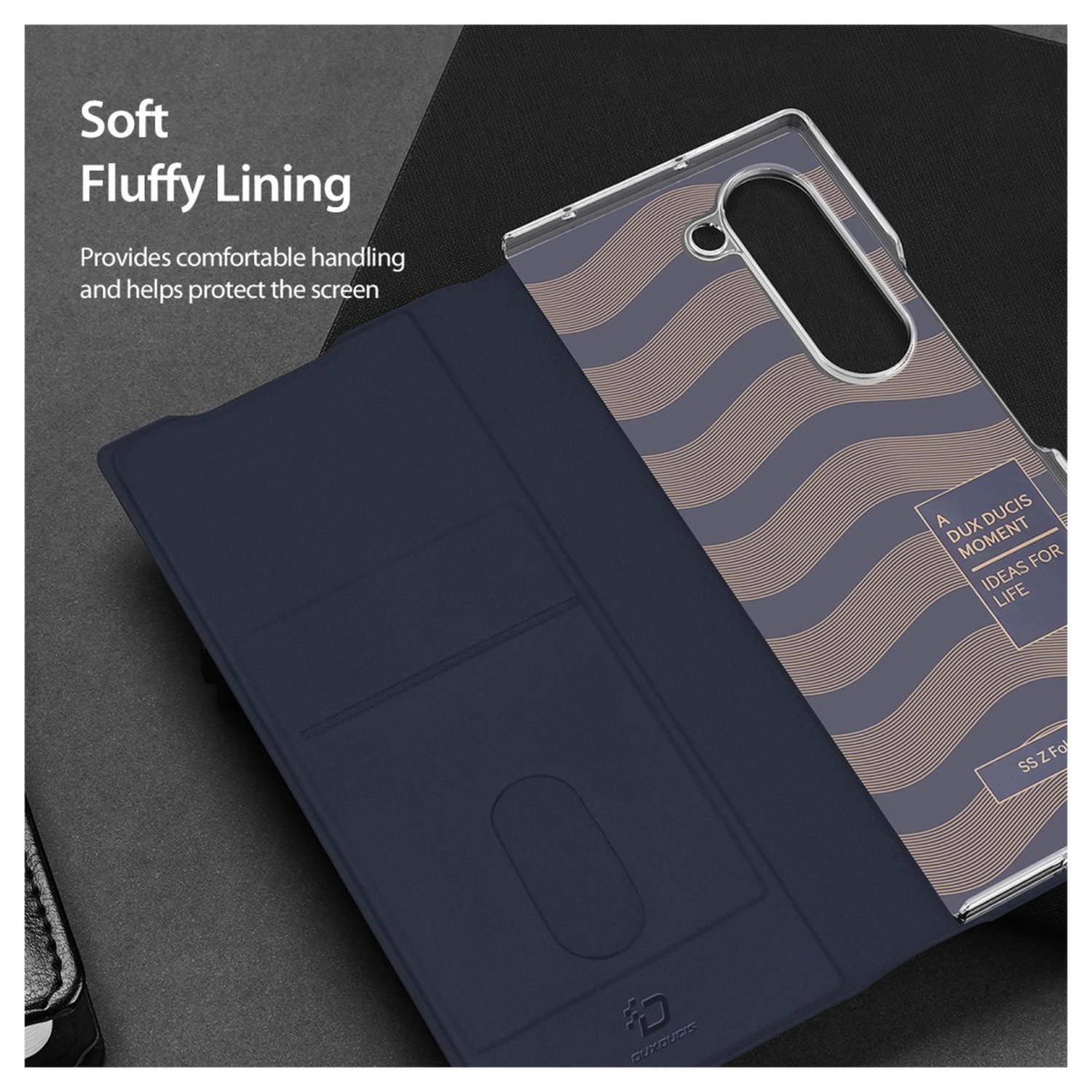 Dux Ducis Bril Samsung Galaxy Z Fold 7 Hoesje Back Cover Blauw afbeelding 9