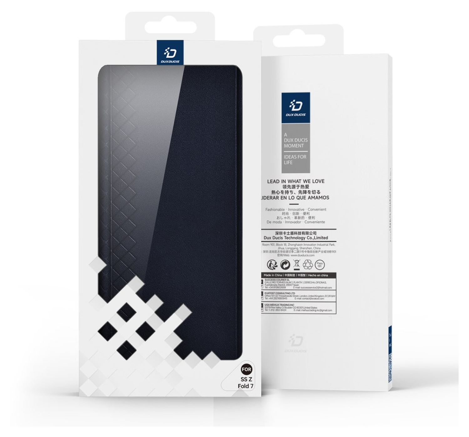 Dux Ducis Bril Samsung Galaxy Z Fold 7 Hoesje Back Cover Blauw afbeelding 11