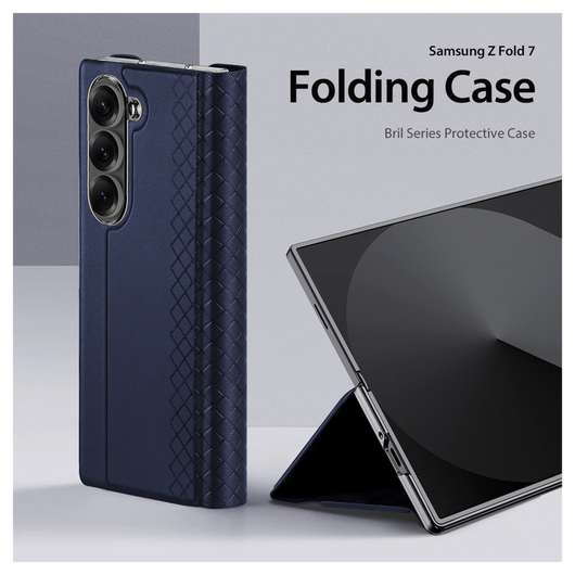 Dux Ducis Bril Samsung Galaxy Z Fold 7 Hoesje Back Cover Blauw afbeelding 3