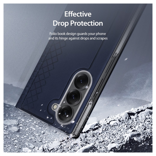Dux Ducis Bril Samsung Galaxy Z Fold 7 Hoesje Back Cover Blauw afbeelding 4